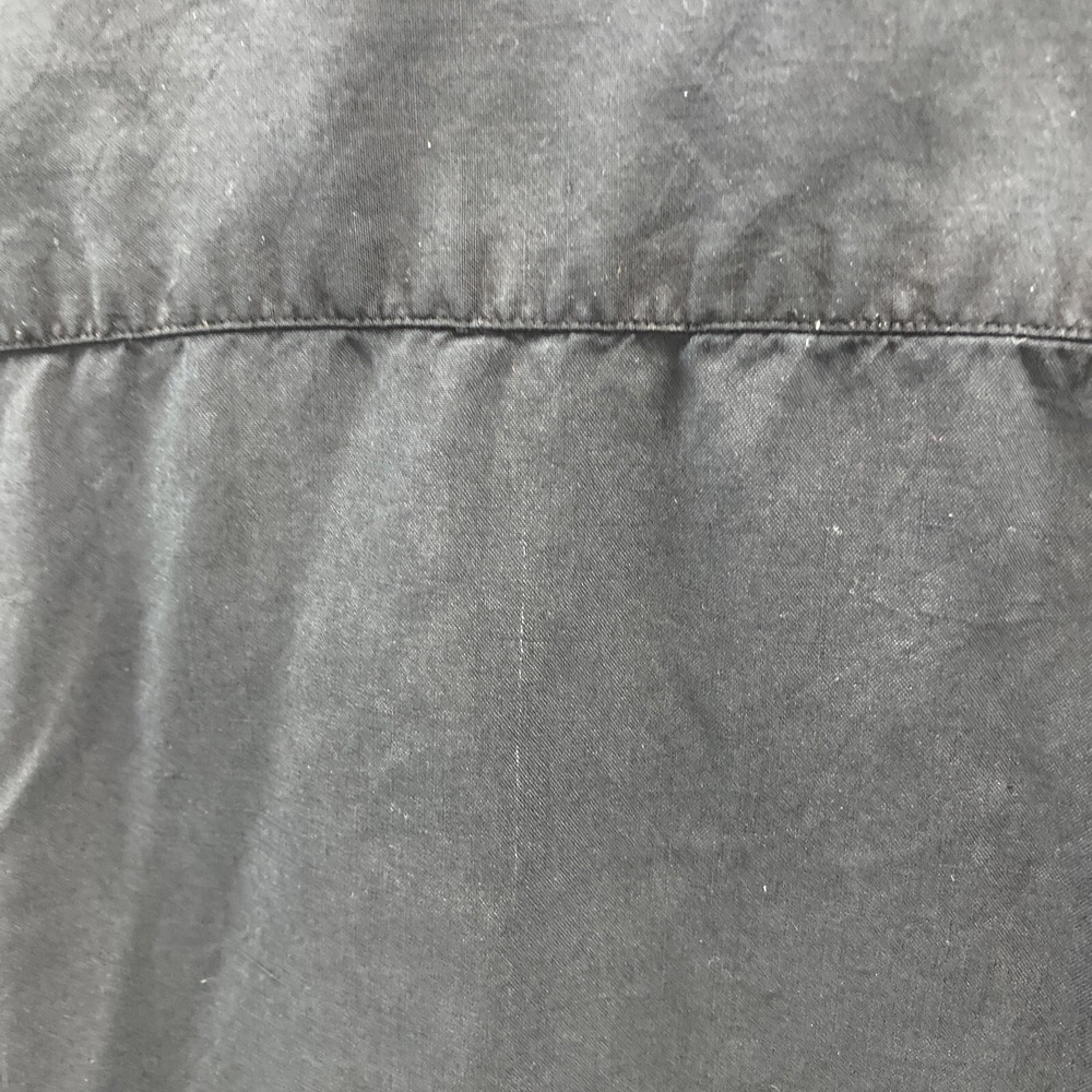 Vintage Black Silk Shift Midi Dress Liz Roberts 10 Button Front Pockets basic - Picture 11 of 14